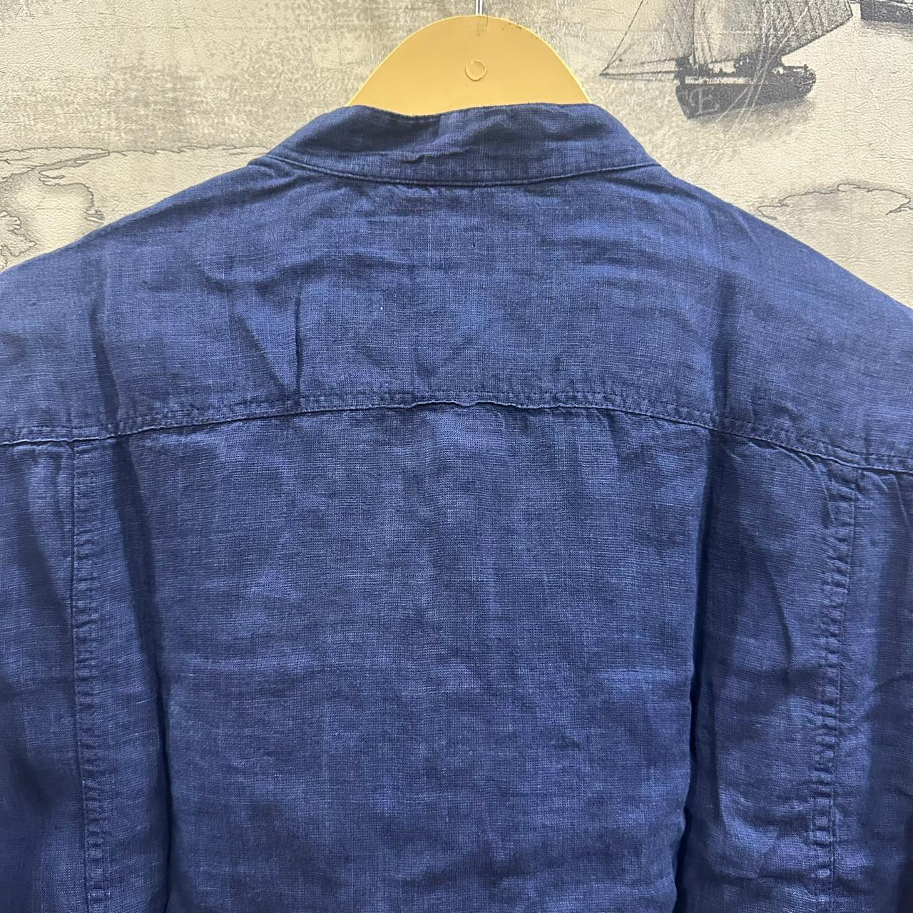 HAZZYS Men's Korean Shirt - Dark Blue (L)
