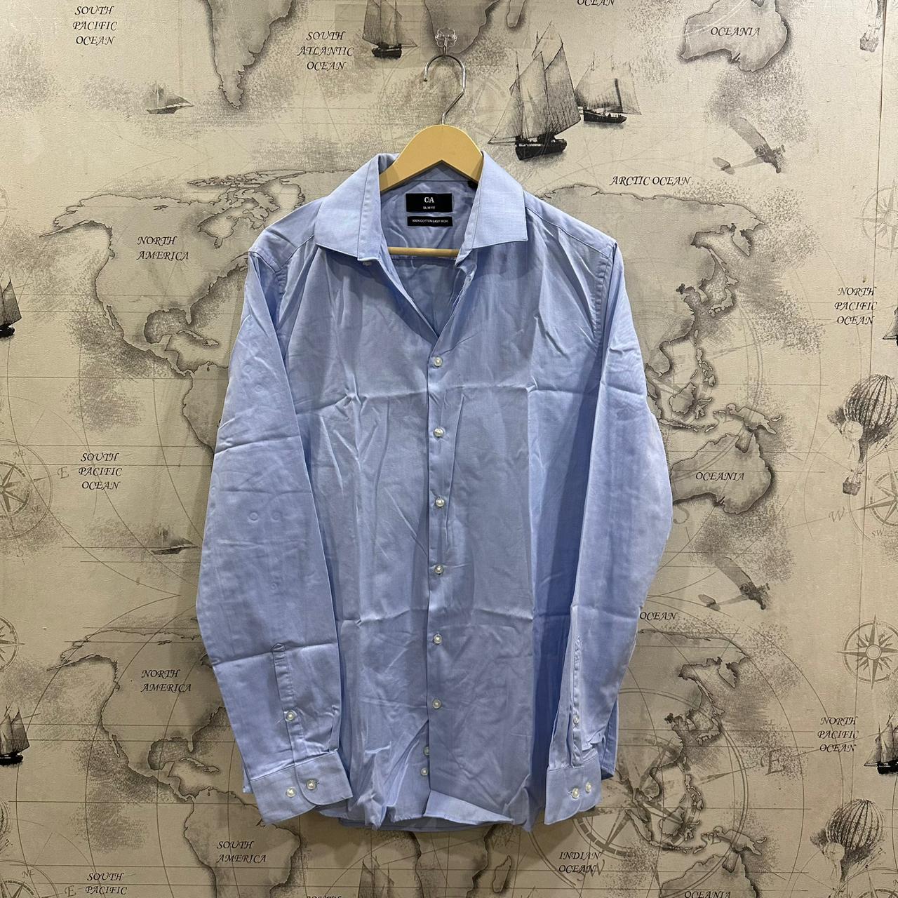 CANDA Men's Shirt - Sky Blue (L)
