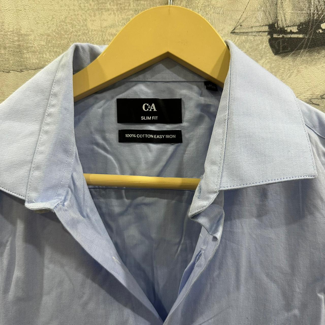 CANDA Men's Shirt - Sky Blue (L)