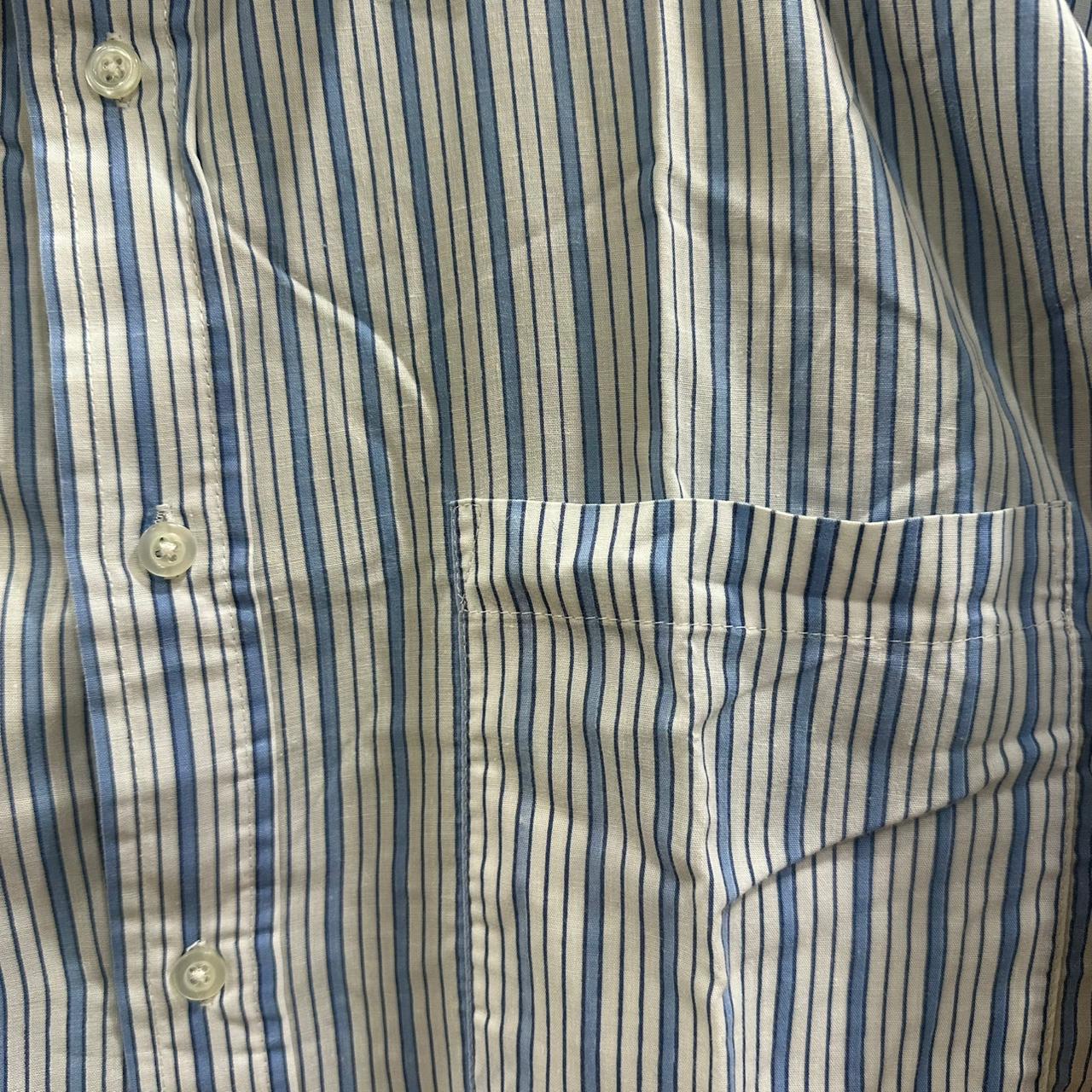 Identic Men's Shirt - Blue Striped (XXL)