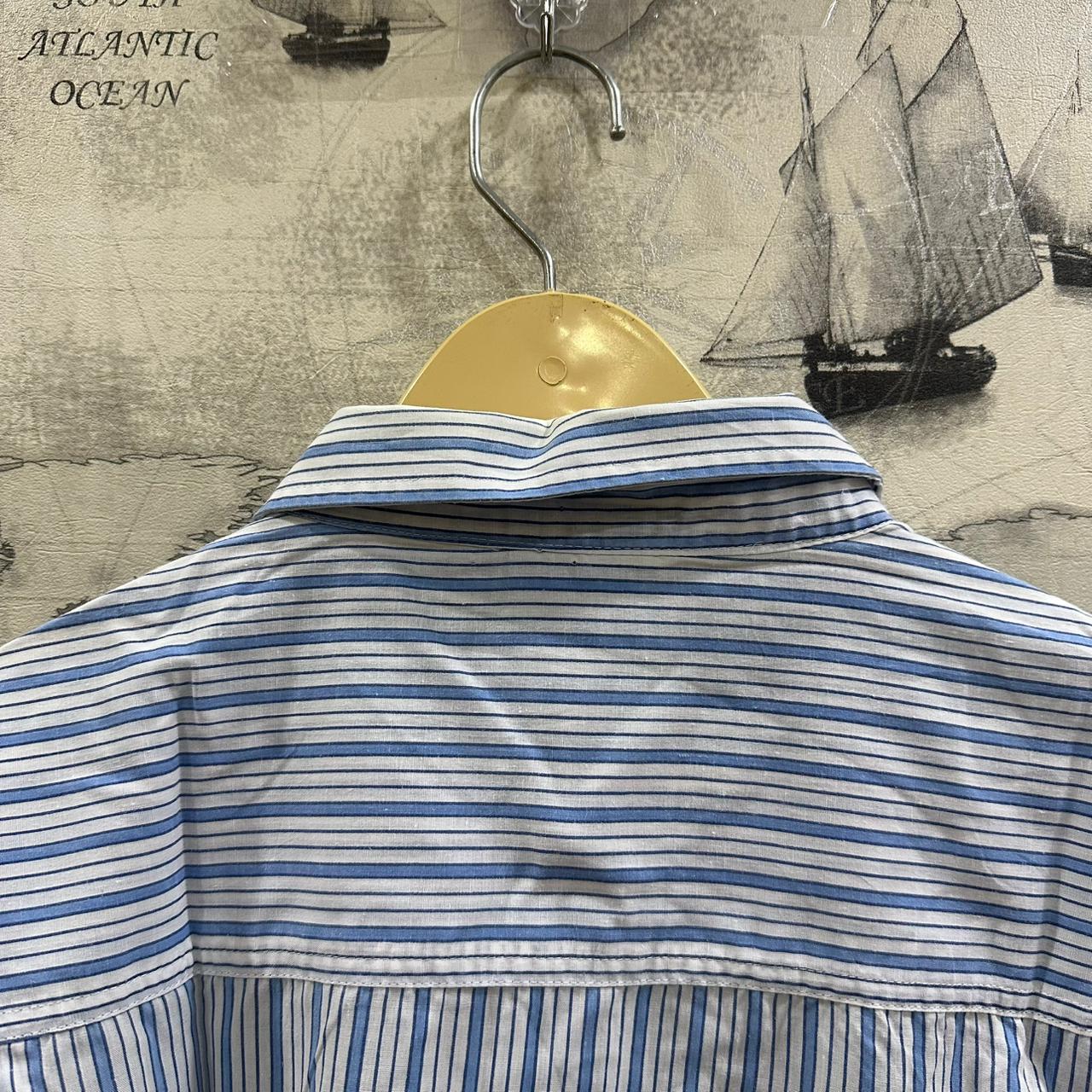 Identic Men's Shirt - Blue Striped (XXL)