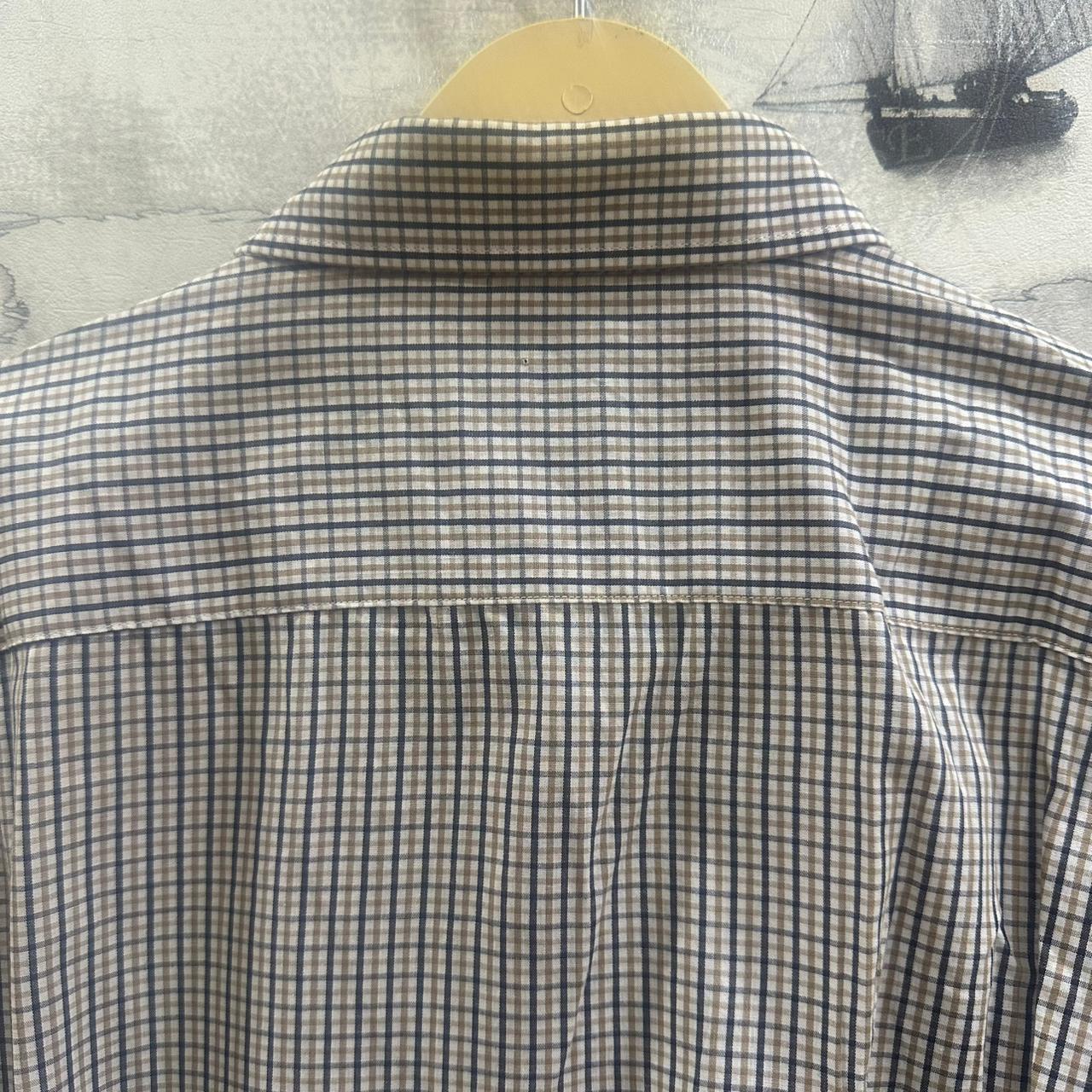 CANDA Men's Shirt - Yellow/Grey/White Checkered (3XL)