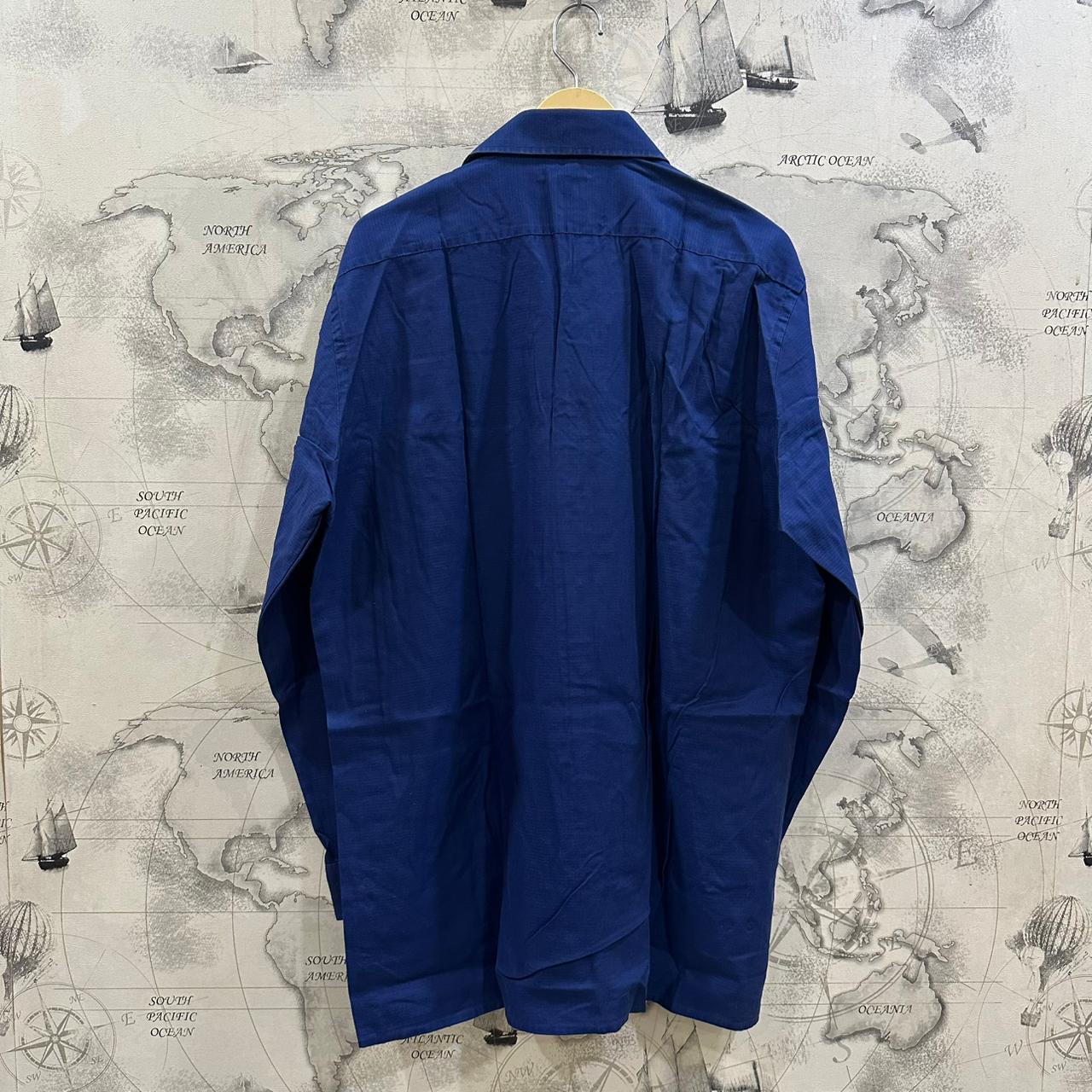 OLYMP Men's Shirt - Navy Blue (XL)