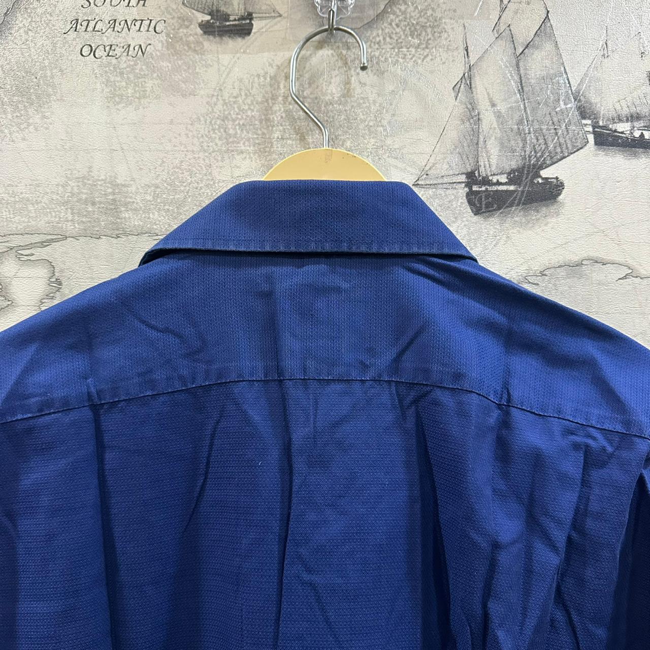 OLYMP Men's Shirt - Navy Blue (XL)