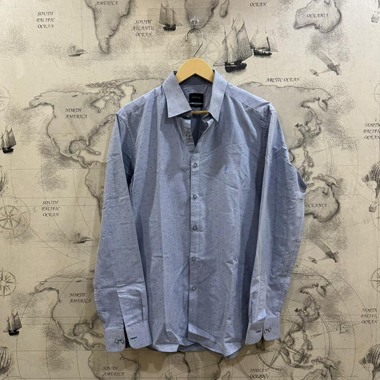 YEZAC Men's Korean Shirt - Sky Blue (M)