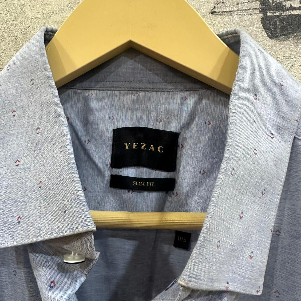 YEZAC Men's Korean Shirt - Sky Blue (M)