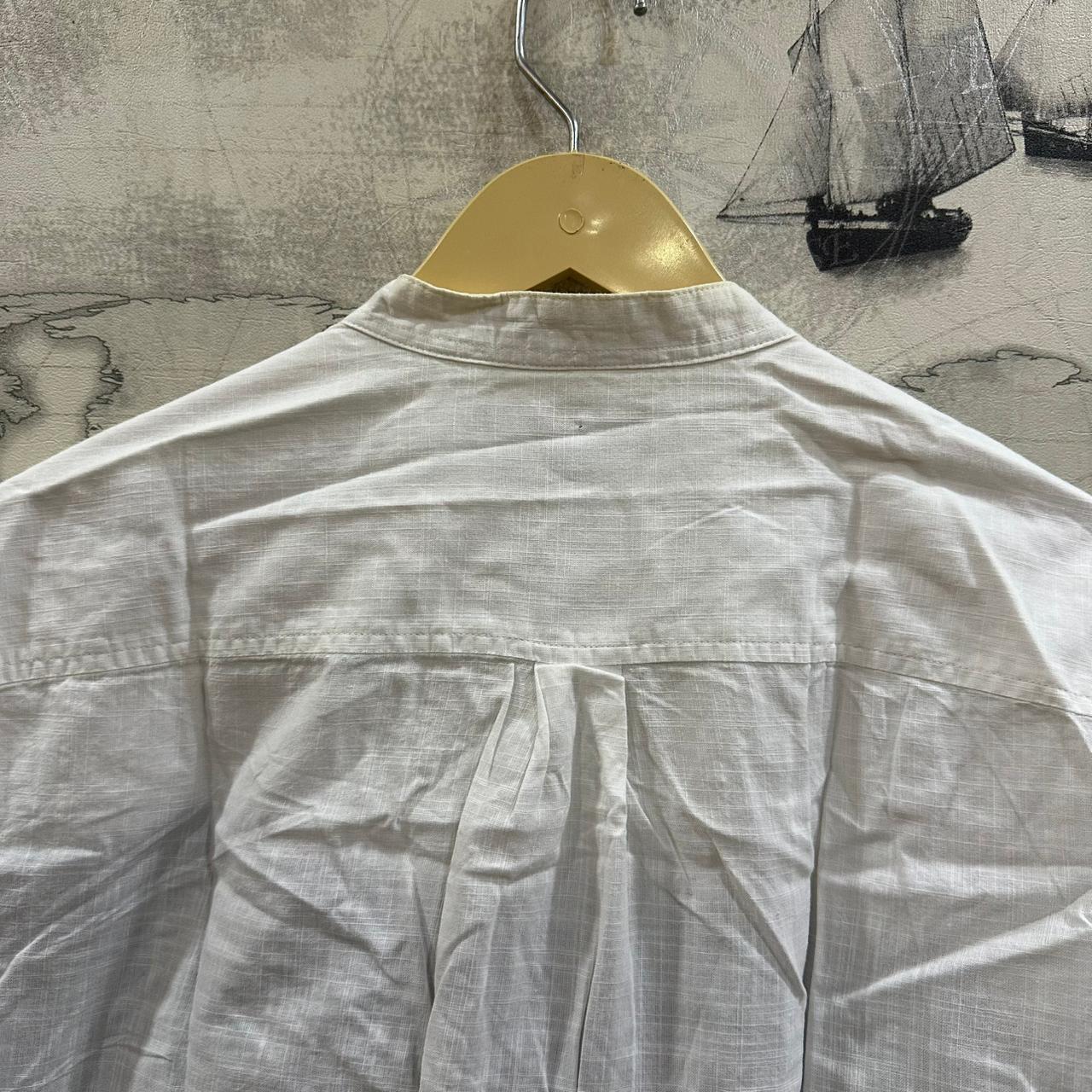 NIX Men's Korean Shirt - White & Blue (M)