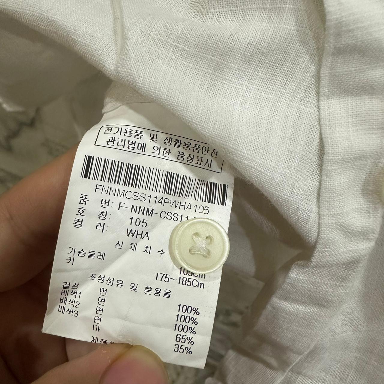 NIX Men's Korean Shirt - White & Blue (M)