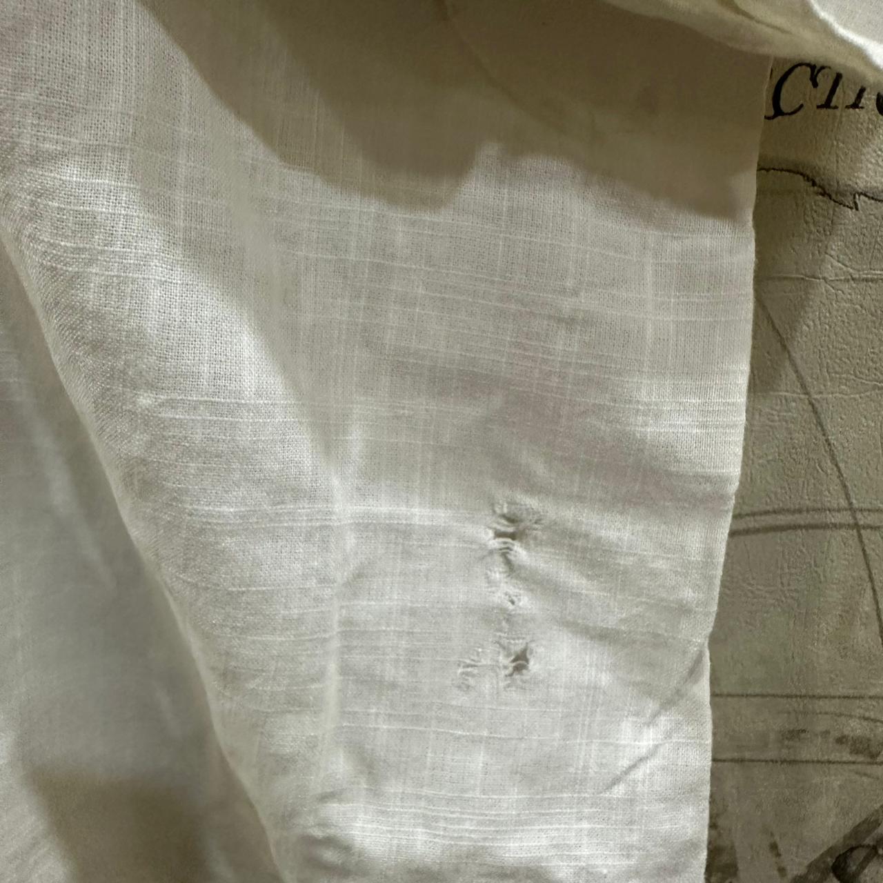 NIX Men's Korean Shirt - White & Blue (M)