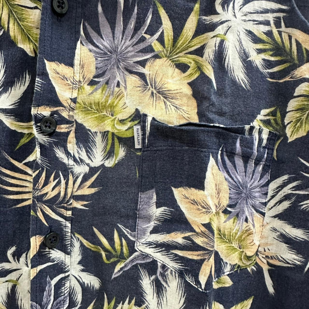 Parkland Men's Korean Shirt - Navy Blue (S)