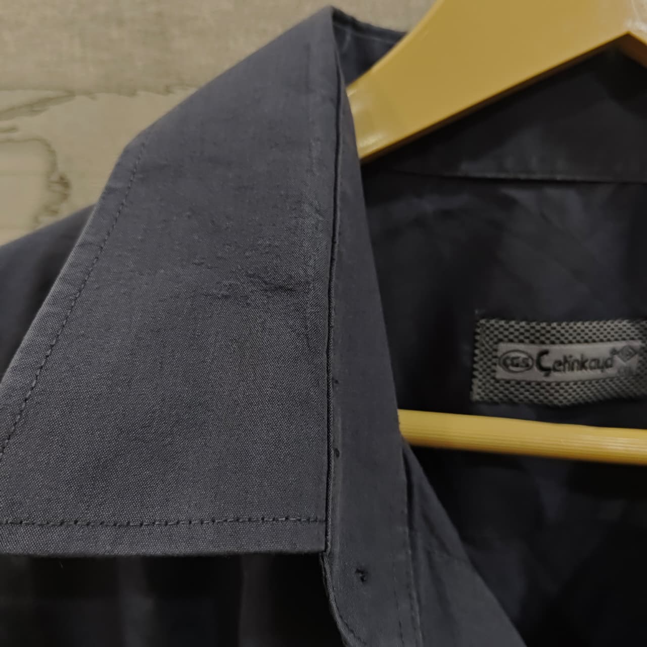 Çetinkaya Men's Shirt - Greyish Blue (5XL)