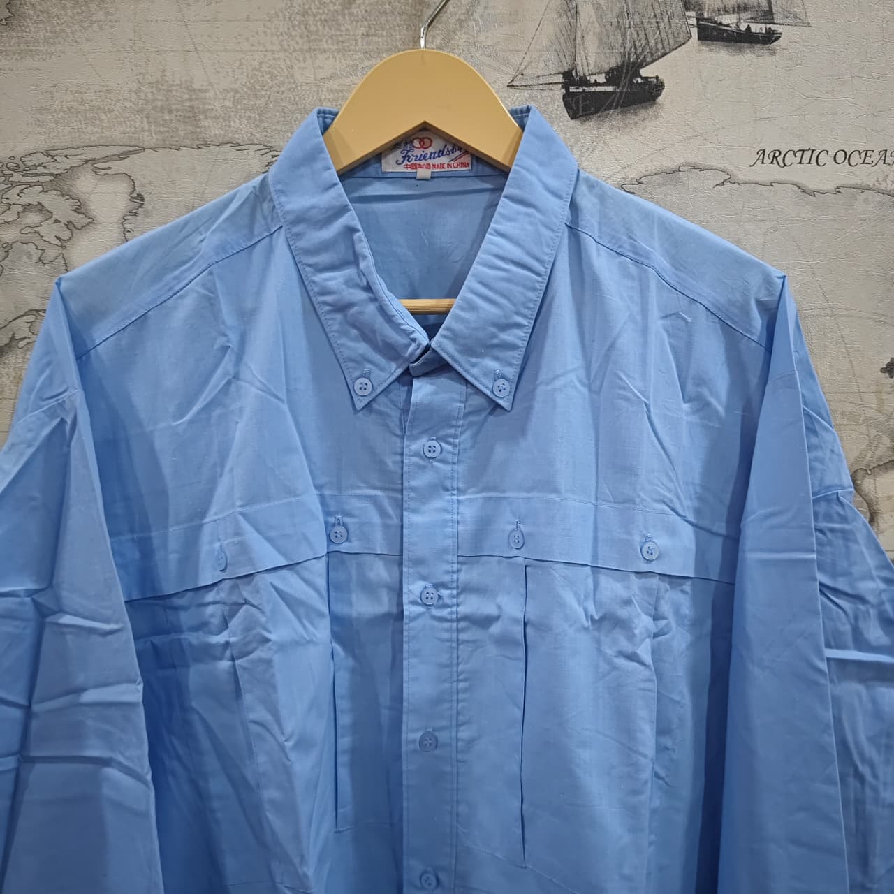 Men's Shirt - Sky Blue (5XL)
