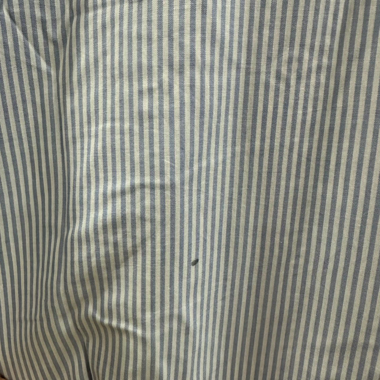 Alpenland Men’s Shirt - Light Blue Striped (XL)