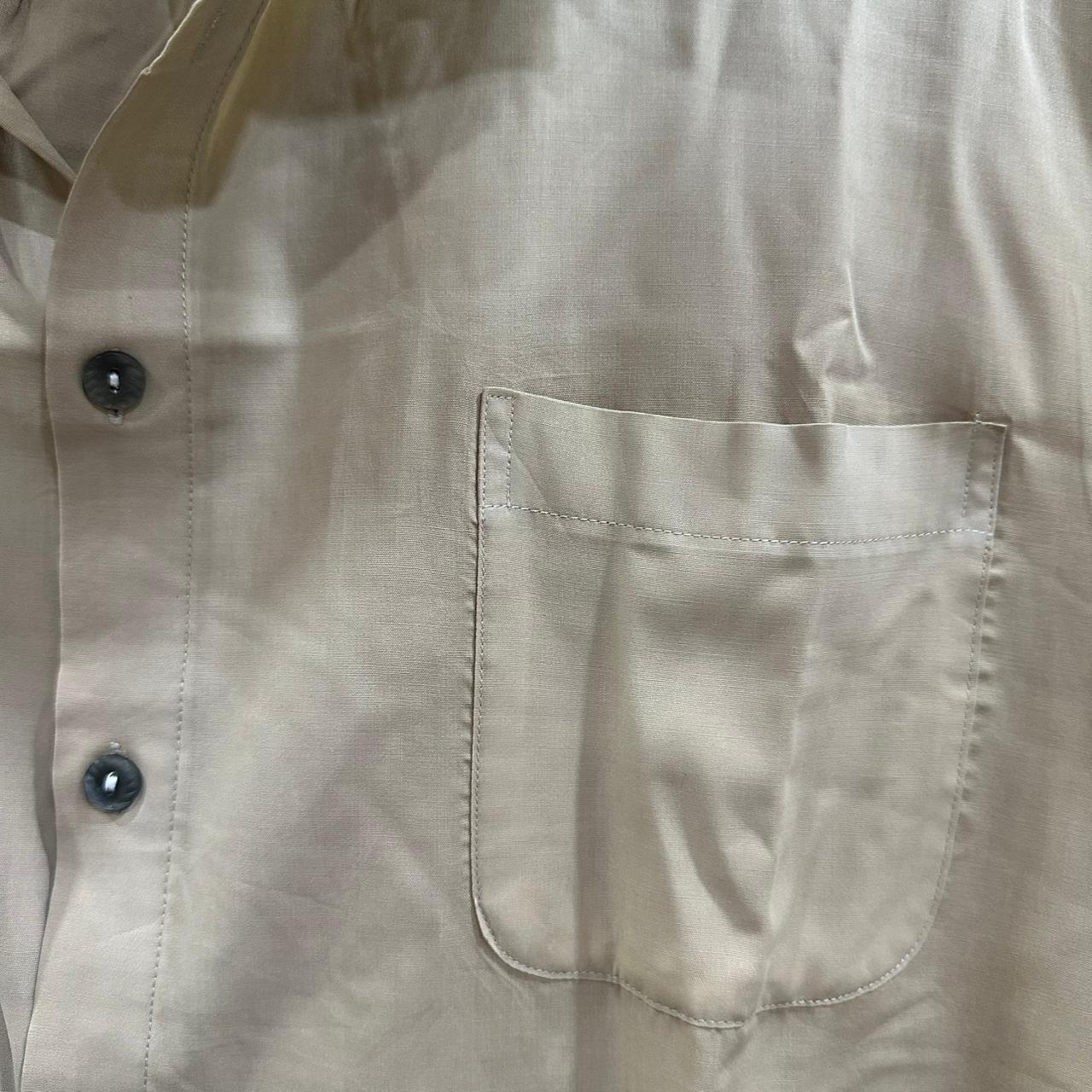 L SUNG Men’s Korean Shirt - Mustard Yellow (XXL)