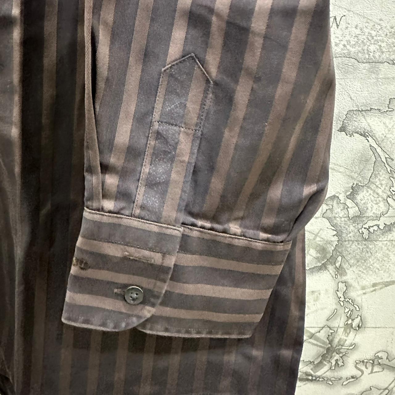 Eterna Men's Shirt - Brown Striped (XL)