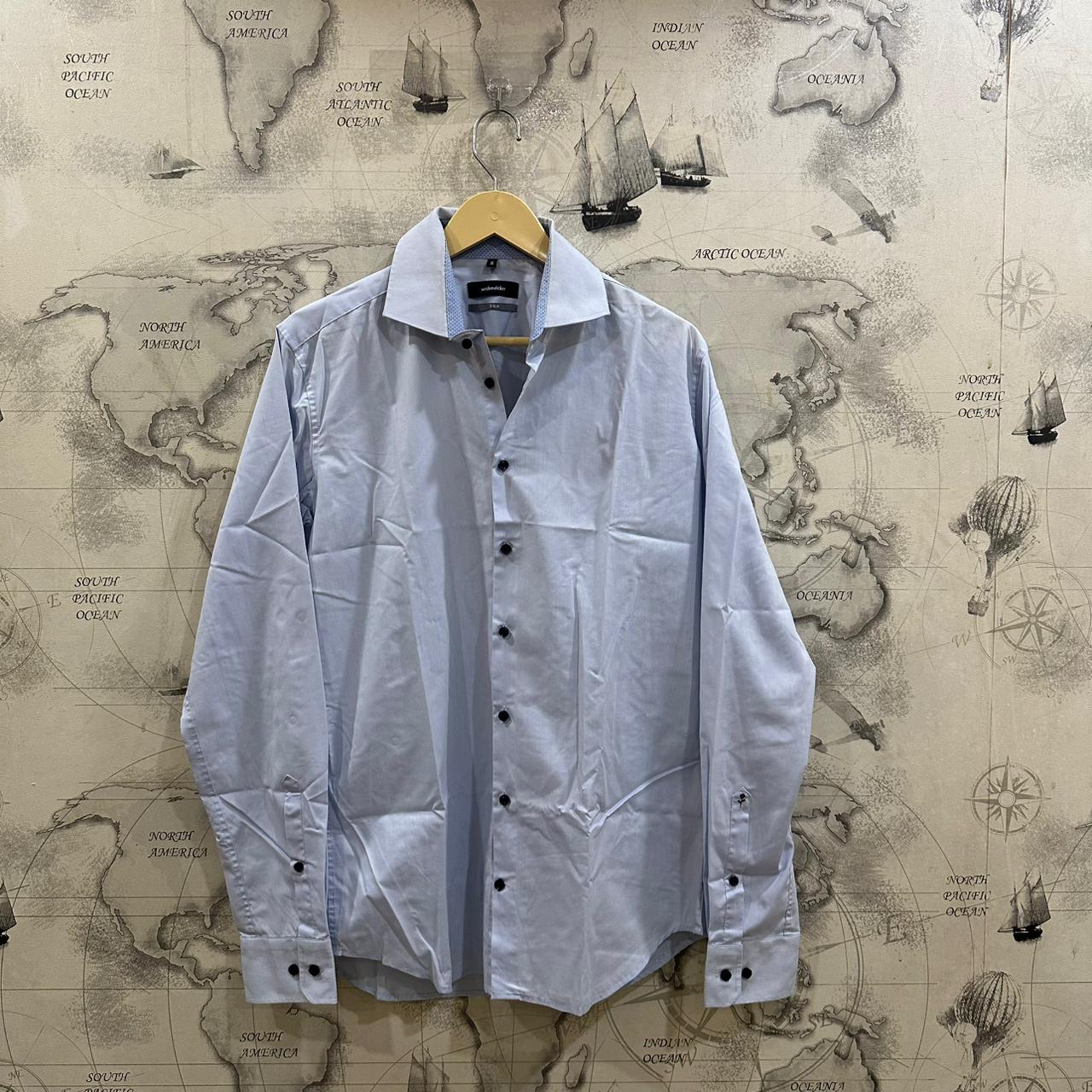 Seidensticker Men's Shirt - Sky Blue (L)