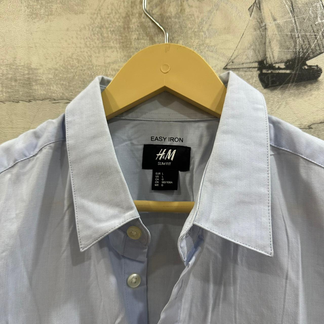 H&M Men's Shirt - Sky Blue (L)