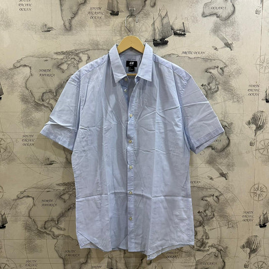 H&M Men's Shirt - Sky Blue (L)