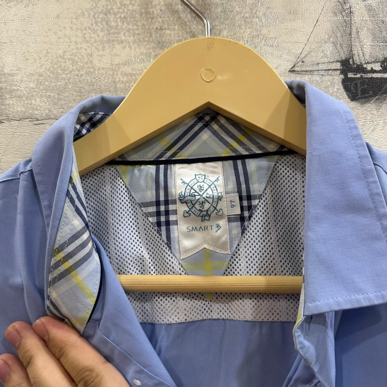 Men's Korean Shirt - Dark Sky Blue (2XS)