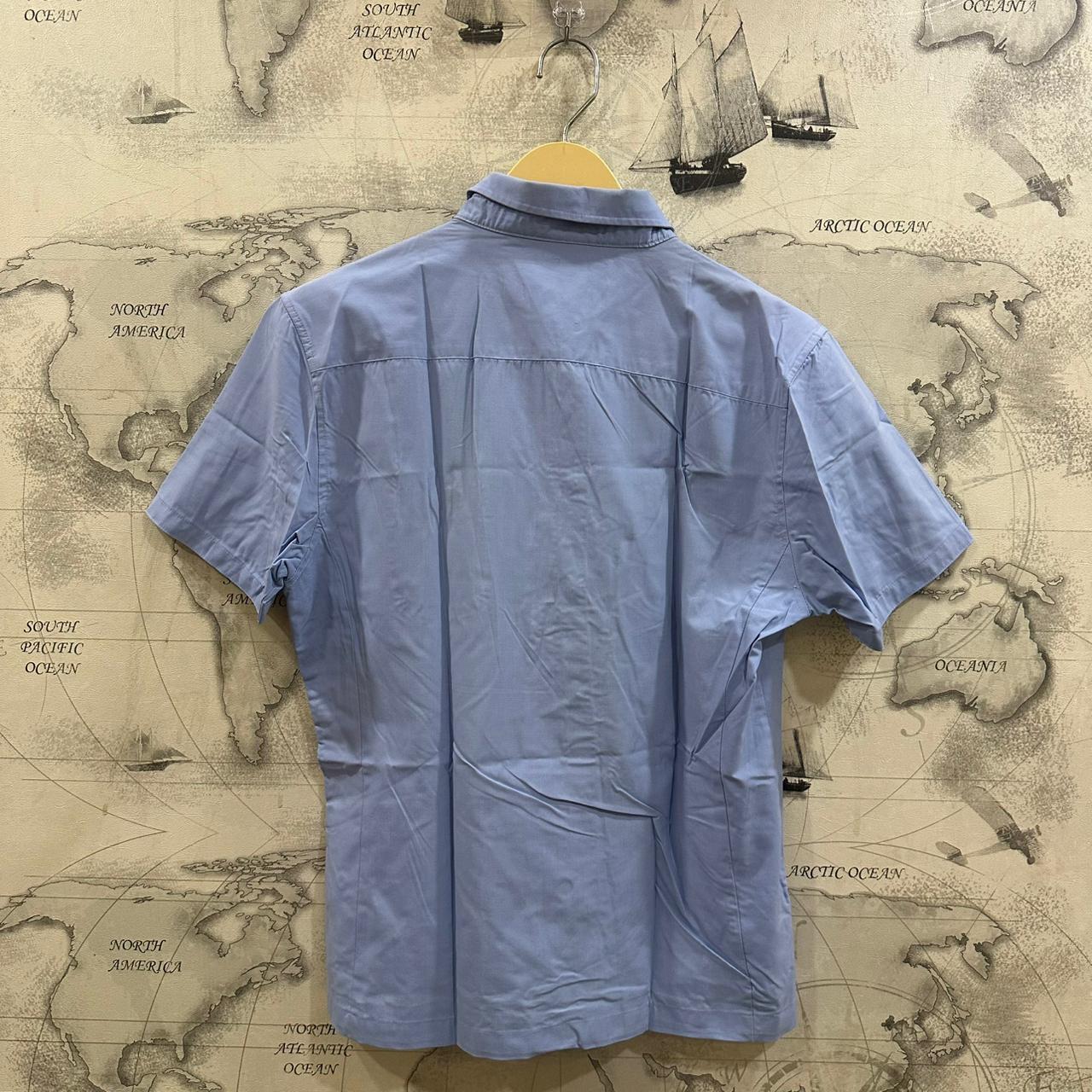 Men's Korean Shirt - Dark Sky Blue (2XS)