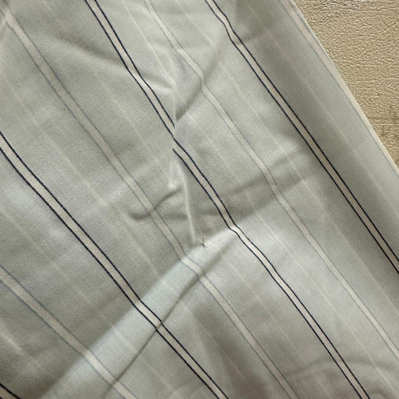 Men's Shirt - Coral Blue Striped (L)