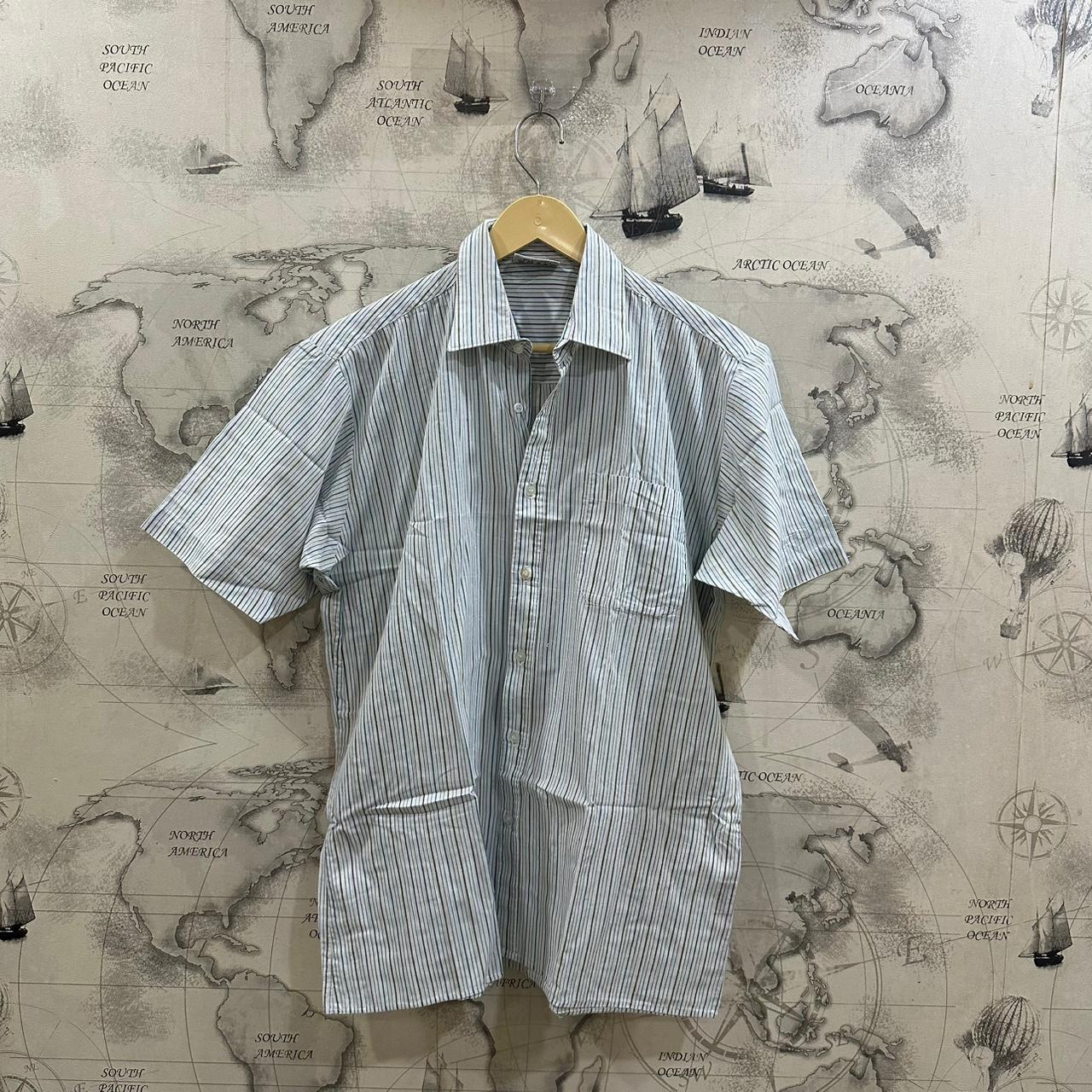 Men's Shirt - Multicolor Striped (L)