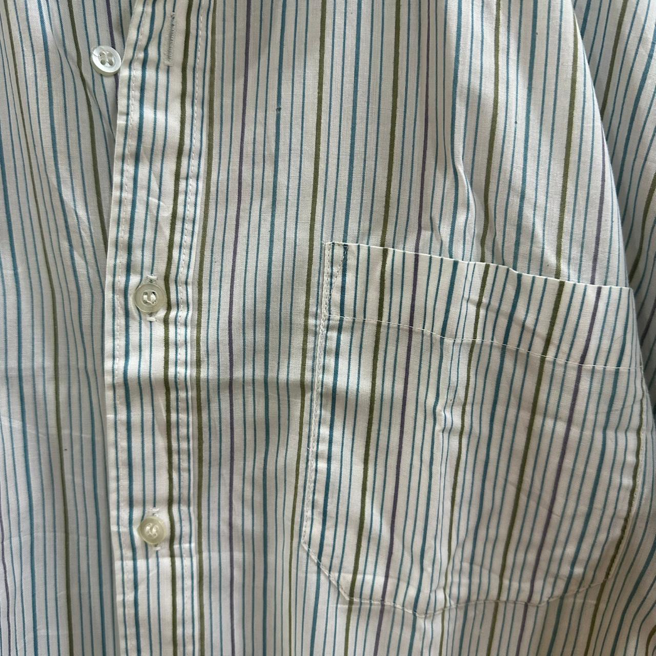 Men's Shirt - Multicolor Striped (L)