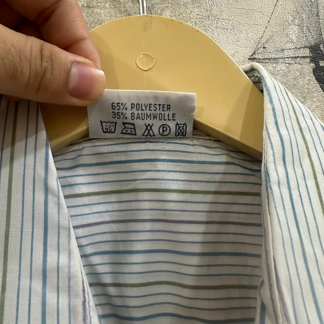 Men's Shirt - Multicolor Striped (L)