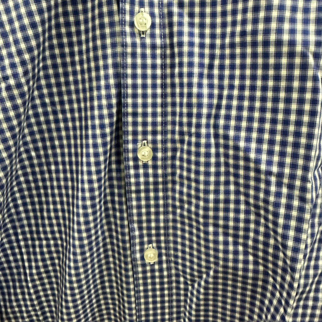 OLYMP Men’s Shirt – Blue Checkered (M)