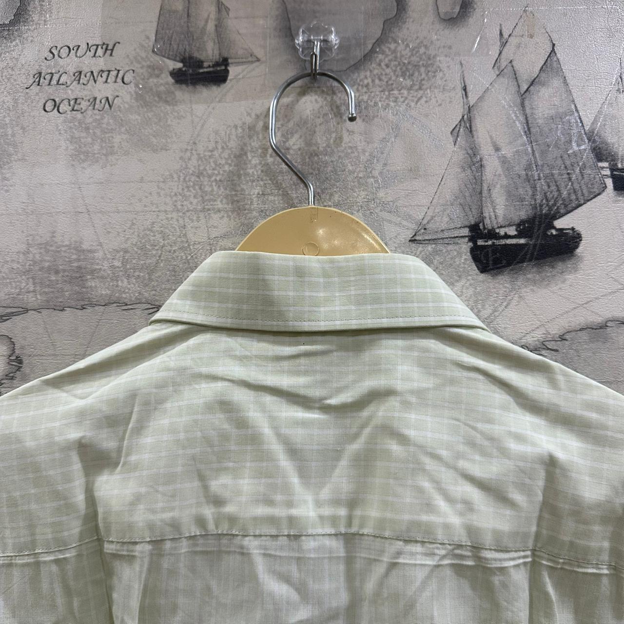 CANDA Men’s Shirt - Light Green Checkered (3XL)