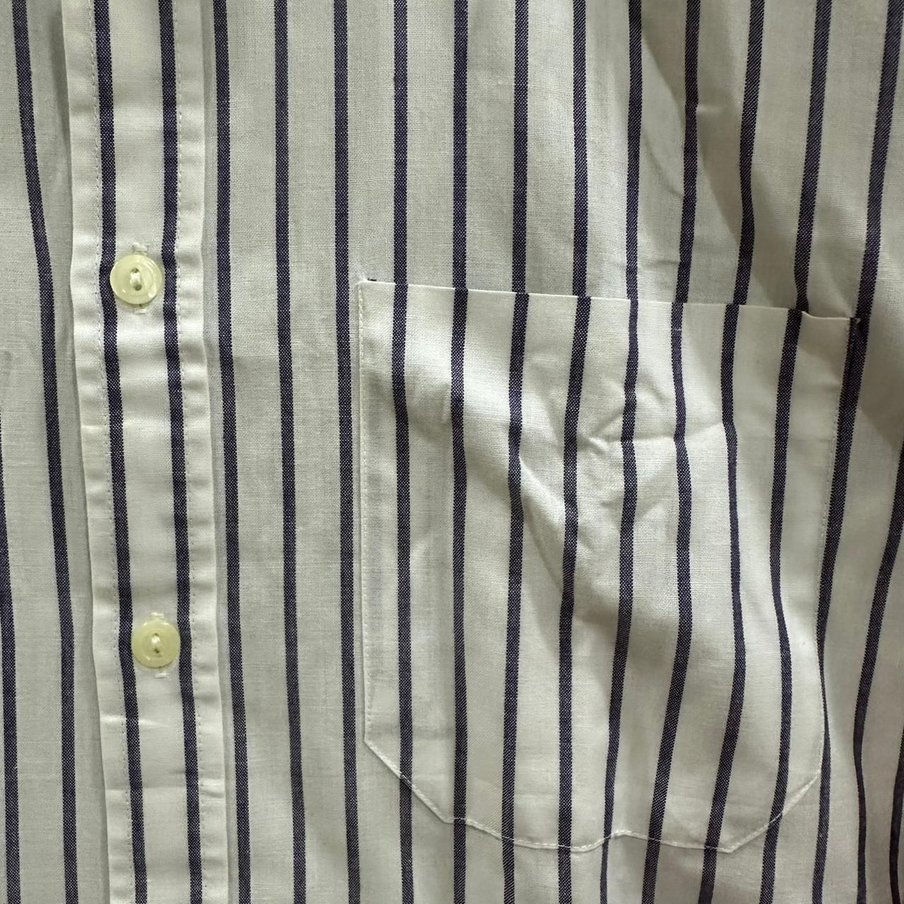 R Exclusive Men’s Shirt - Purple & White Striped (L)