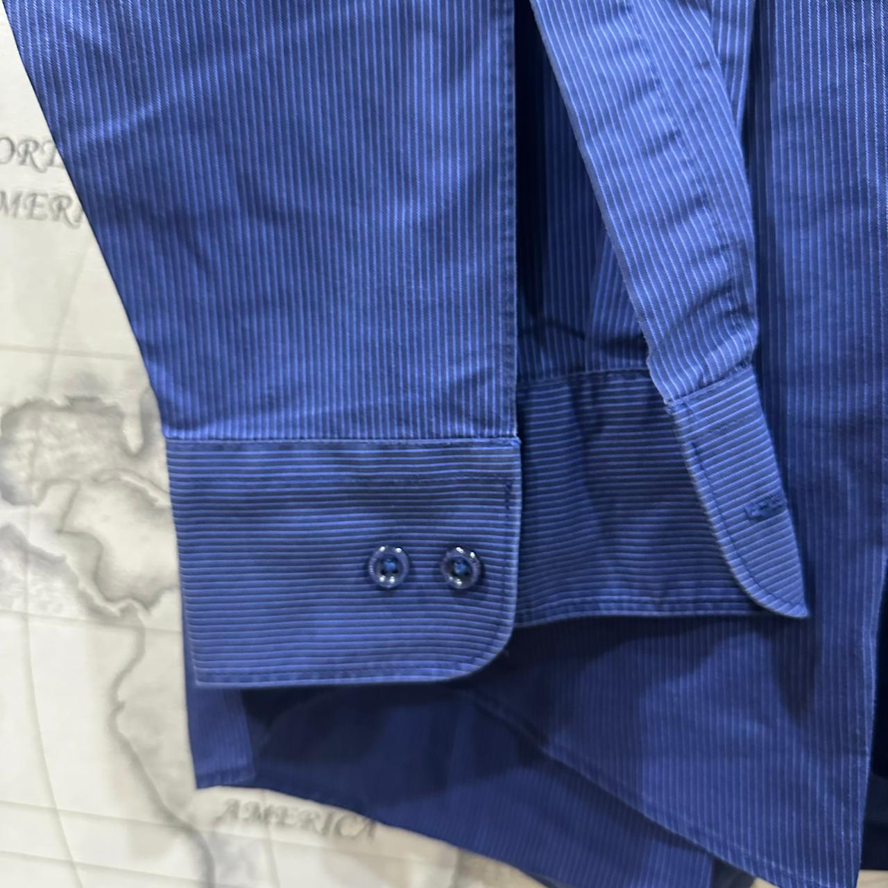 Walbusch Men’s Shirt - Dark Blue (XXL)