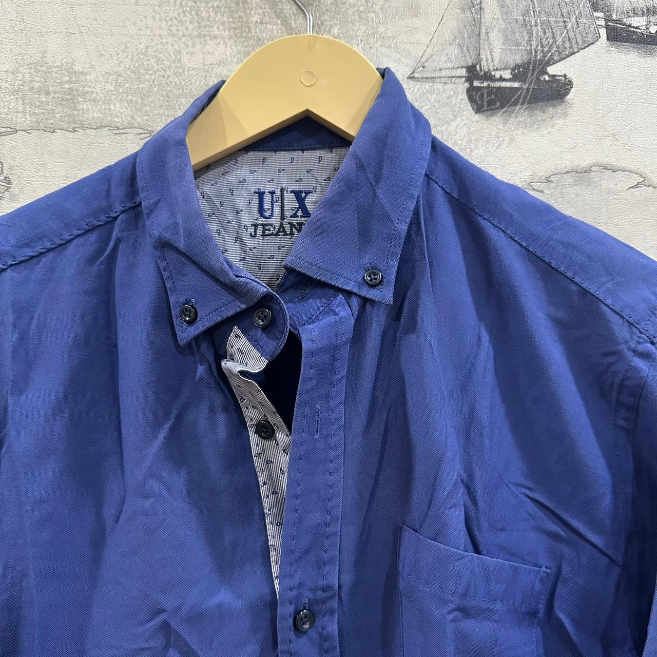 UX Jeans Men’s Shirt - Dark Blue (M)