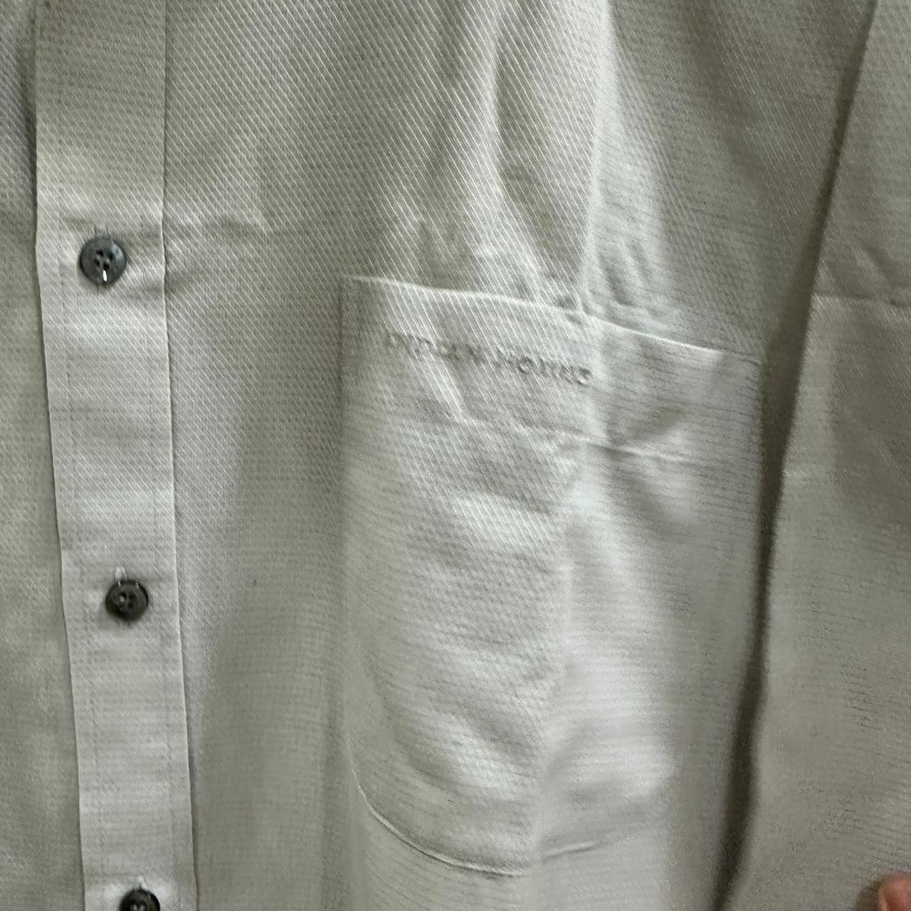 INDIAN HOMME Men’s Korean Shirt -  Light Grey (XL)