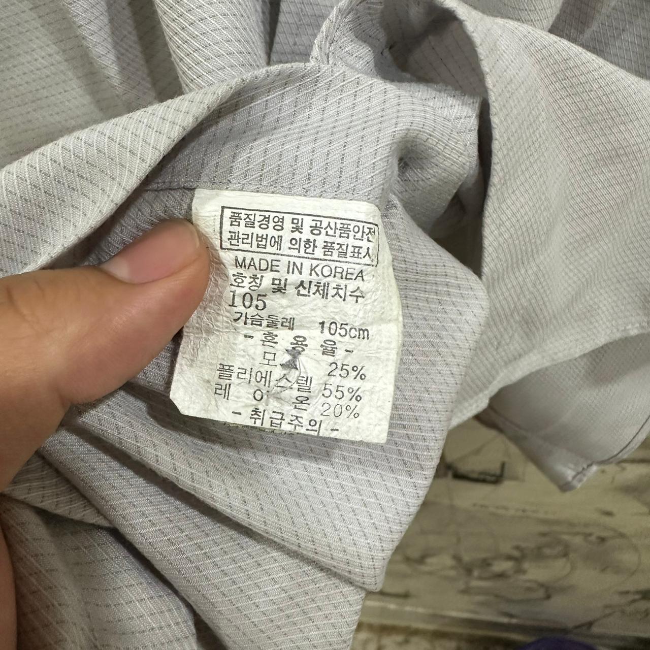 INDIAN HOMME Men’s Korean Shirt -  Light Grey (XL)