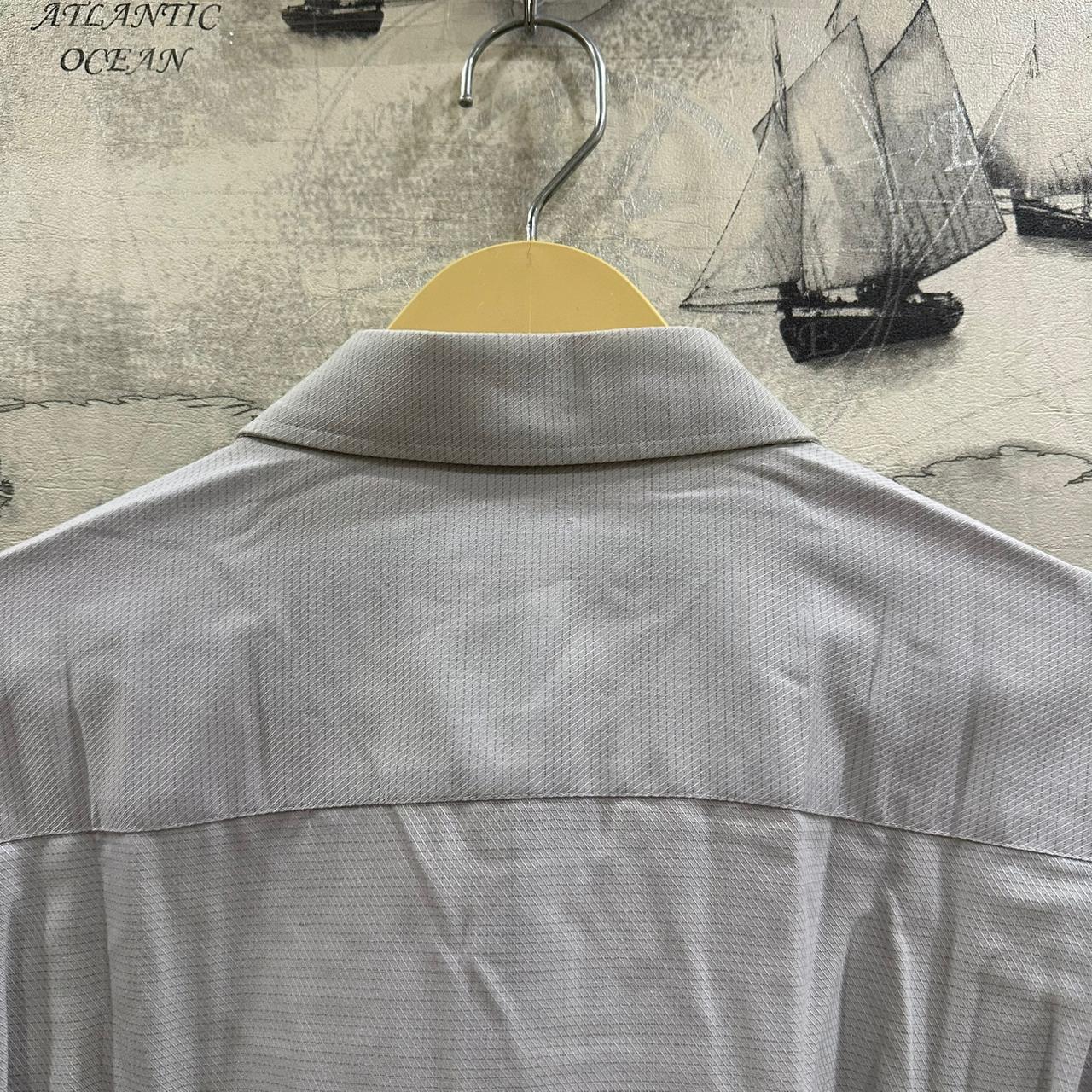 INDIAN HOMME Men’s Korean Shirt -  Light Grey (XL)