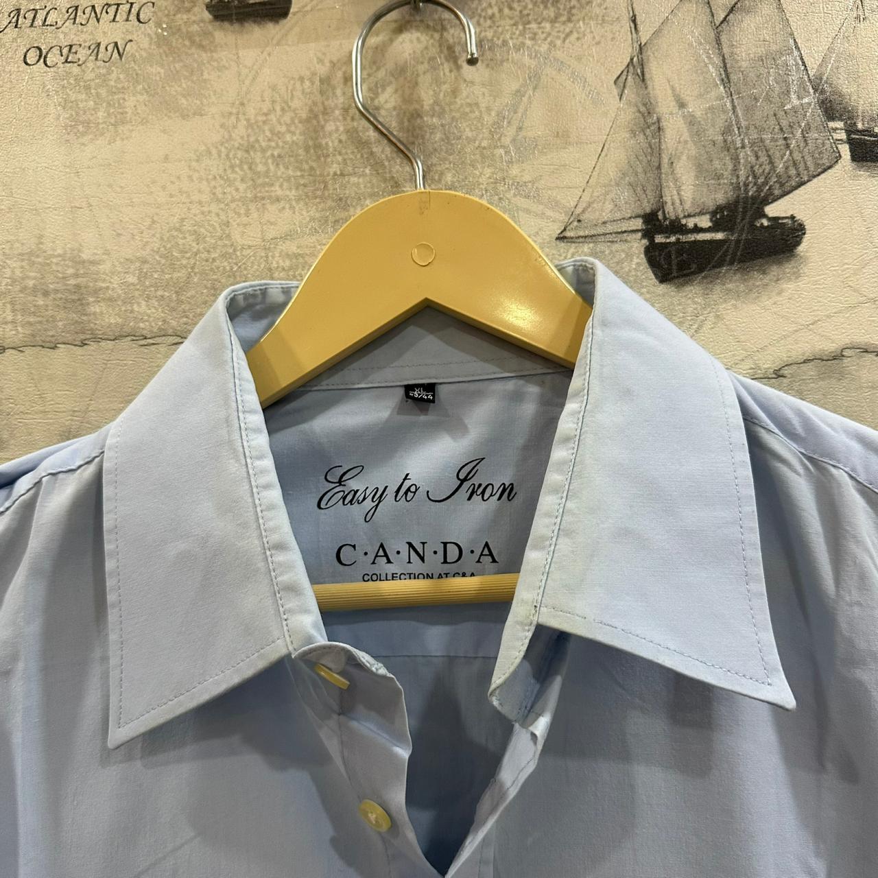 CANDA Men’s Shirt - Sky Blue (XXL)