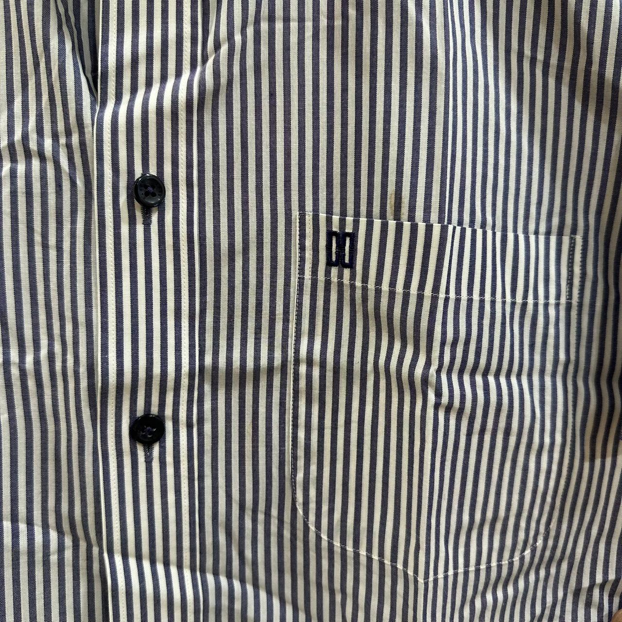 DAKS London Men’s Shirt- White & Purple Striped (L)