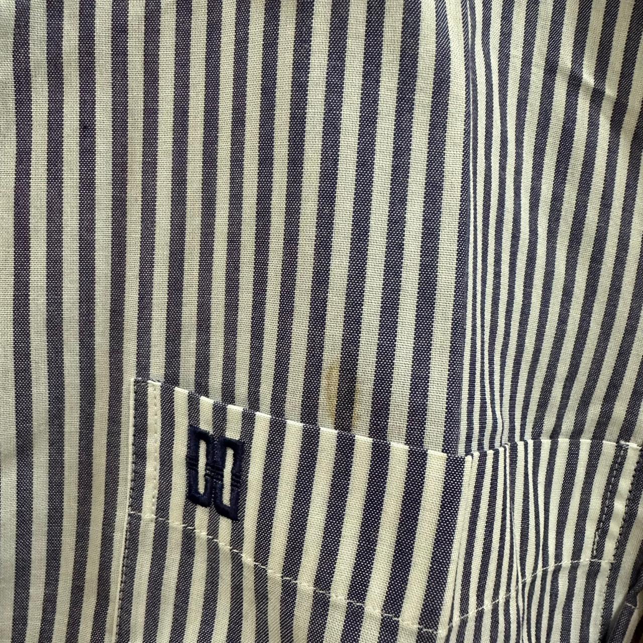 DAKS London Men’s Shirt- White & Purple Striped (L)