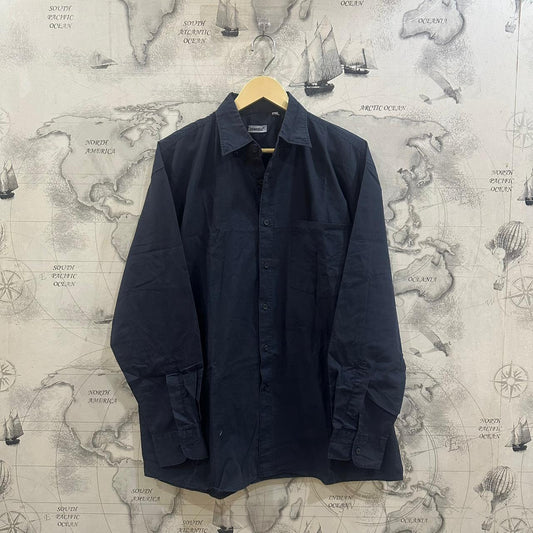 Identic Men’s Shirt - Dark Navy Blue (L)