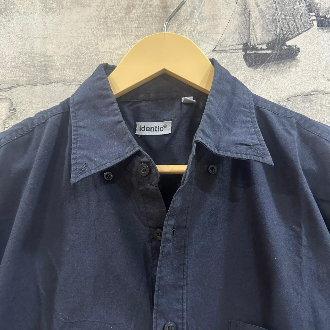 Identic Men’s Shirt - Dark Navy Blue (L)