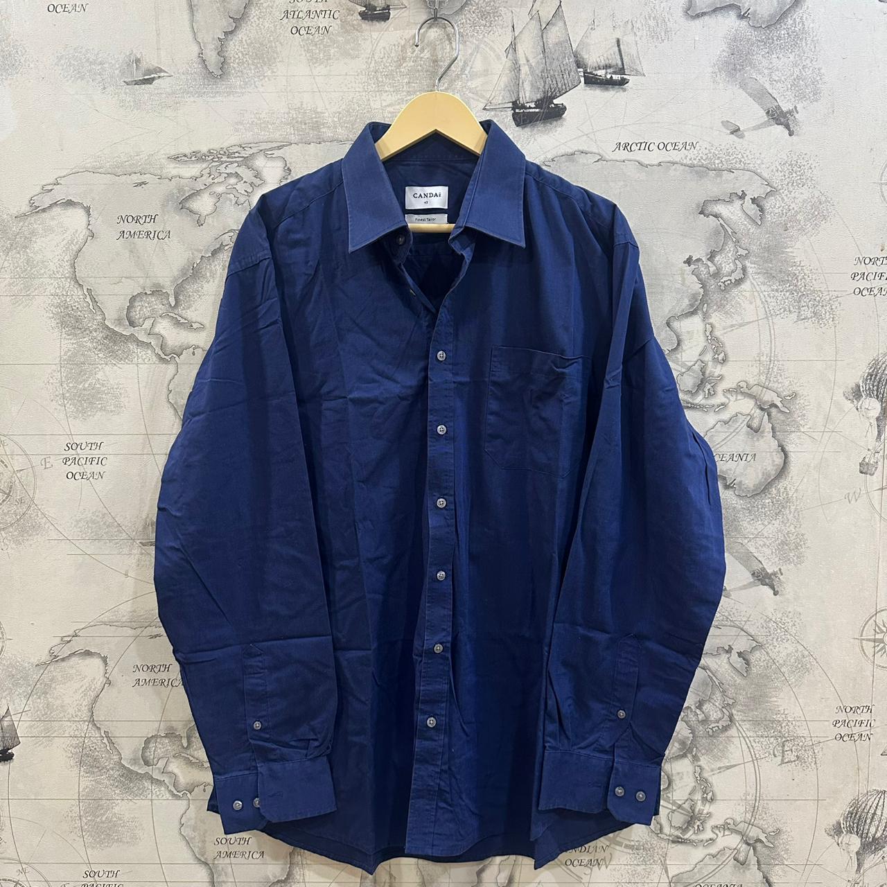 CANDA Men’s Shirt - Navy Blue (3XL)