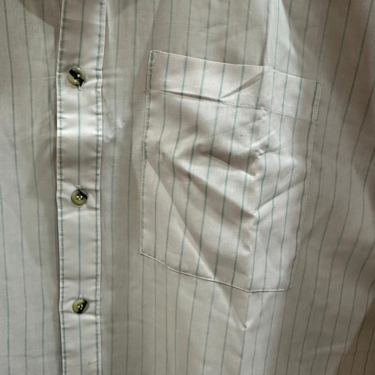 CANDA Men’s Shirt - Pink Striped (3XL)