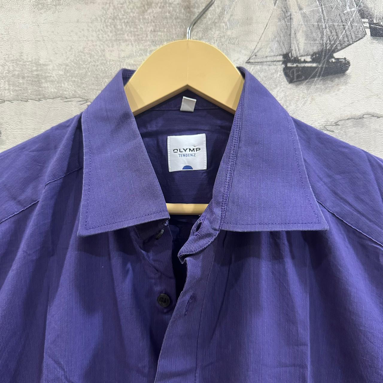 OLYMP Men’s Shirt - Indigo (3XL)