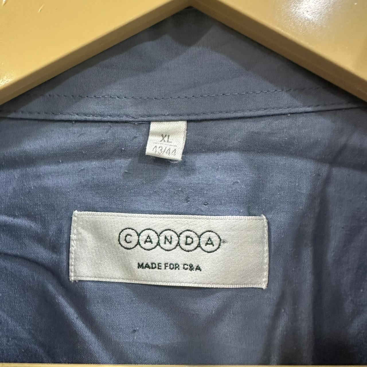 CANDA Men’s Shirt - Dark Sky Blue (3XL)