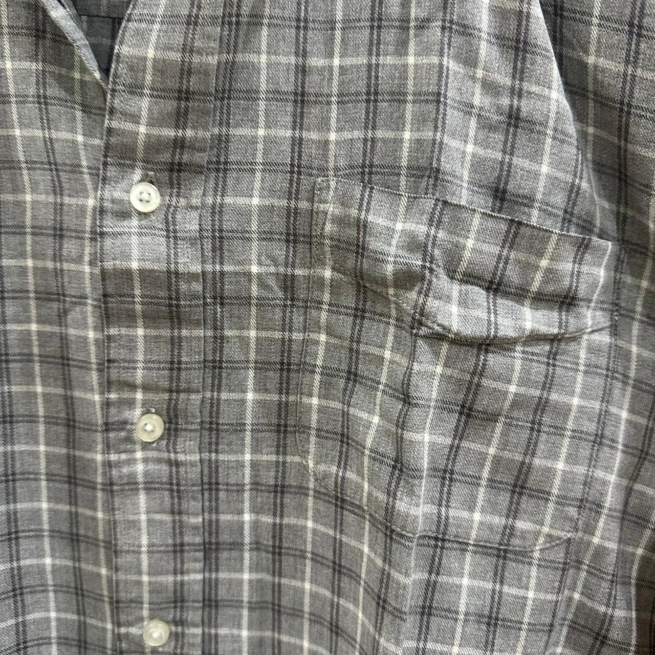 Watsons Men’s Shirt - Grey Checkered (XXL)