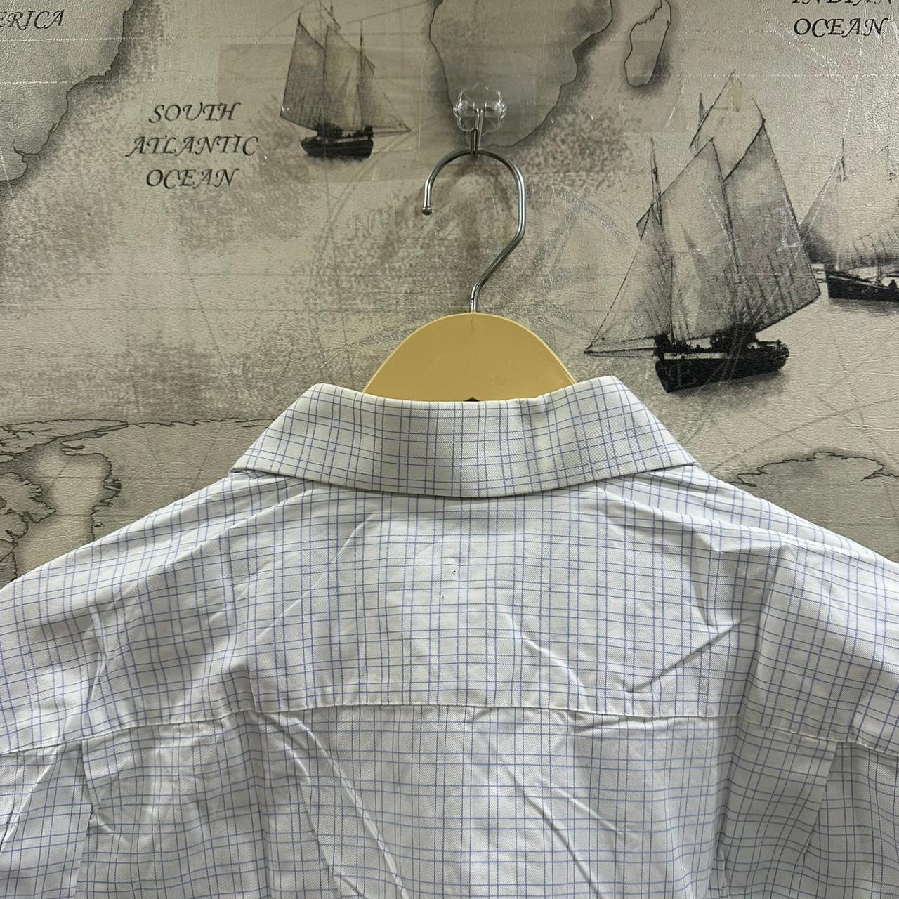 VAN GRAAF Men’s Shirt- White & Blue Checkered (3XL)