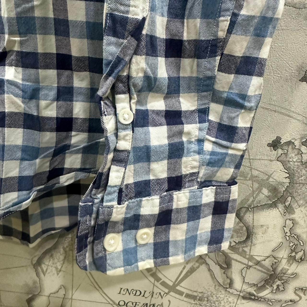 Giordano Men’s Oxford Shirt - Blue Checkered (S)