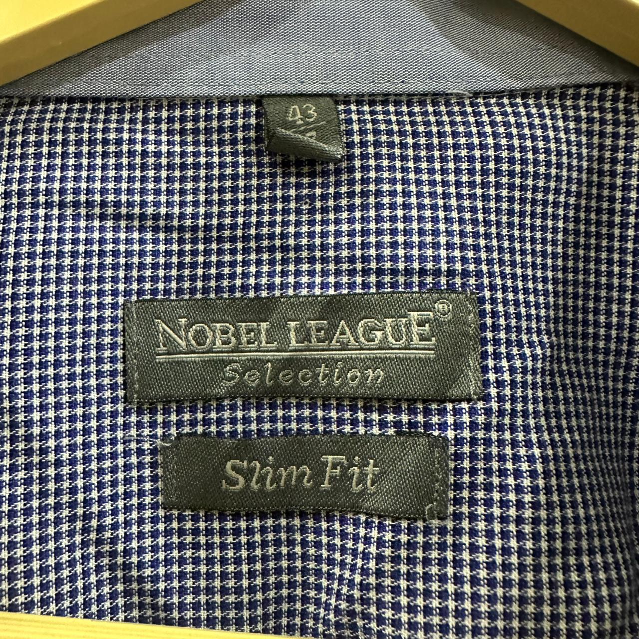 Nobel League Men’s Shirt - Blue Checkered (XXL)