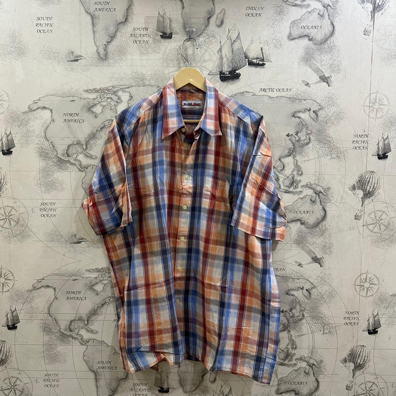 Subline Men’s Shirt - Multicolor Checkered (XXL)